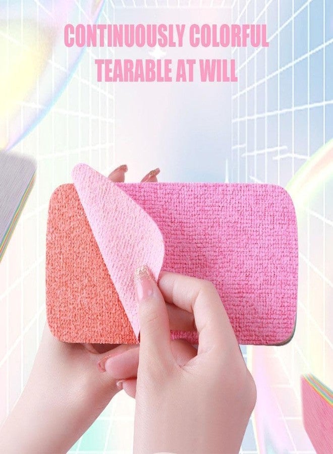 KUNYA® Multipurpose Rainbow Dish Clening Sponge Tearable for Dishes Scrub Sponges for Kitchen Dishwashing Tools Accessories Brush Bathroom Zero Scratch Scruber Reusable Dusting Cloth (Set of 12) - Image 5